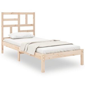 vidaXL Cadre de lit sans matelas bois massif 90x190 cm