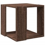 vidaXL Table basse chêne marron 32x32x30 cm bois d'ingénierie