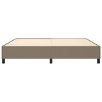 vidaXL Cadre de lit sans matelas taupe 200x200 cm tissu