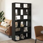 vidaXL Étagère 2 Pièces Chêne noir 100 x 33 x 187 5 cm Bois d'ingénierie