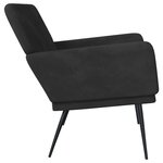 Banc banquette 108 x 79 x 79 cm velours noir 02_0010703