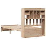 vidaXL Lit bibliothèque sans matelas 75x190 cm bois de pin massif