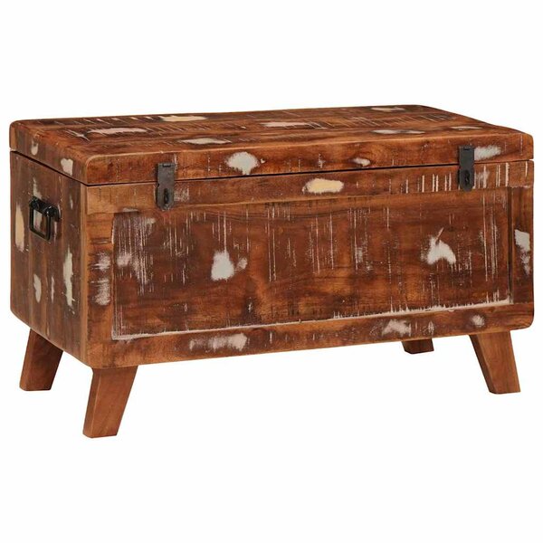 vidaXL Boîte de rangement 70 x 35 x 40 cm Bois massif recyclé