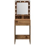 vidaXL Coiffeuse Bois Ancien 50 x 41 x 135 cm Bois d'ingénierie