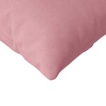 vidaXL Coussins de canapé 2 Pièces Rose 200 x 40 cm