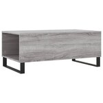 vidaXL Table basse Sonoma gris 90x50x36 5 cm Bois d'ingénierie