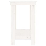 vidaXL Banc de travail Blanc 110x50x80 cm Bois de pin massif
