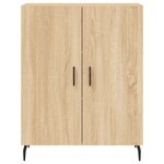 vidaXL Buffet haut Chêne sonoma 69 5x34x180 cm Bois d'ingénierie