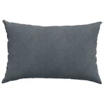 vidaXL Coussins de canapé 2 Pièces Gris foncé 60 x 40 cm
