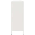 vidaXL Buffet blanc 135x39x103 5 cm acier laminé à froid