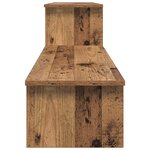 vidaXL Ensemble meuble TV Montage mural Bois Ancien 180 x 30 x 43 cm