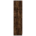 vidaXL Garde-robe Chêne fumé 90x52x200 cm Bois d'ingénierie
