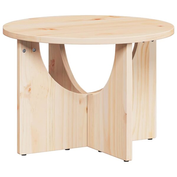 vidaXL Table basse Naturel 50 x 50 x 35 cm Bois massif en pin