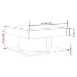 vidaXL Table basse Sonoma gris 57x57x30 cm Bois d'ingénierie