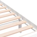 vidaXL Cadre de lit sans matelas blanc bois massif 90x200 cm