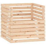 vidaXL Composteur 80x80x78 cm Bois massif de pin