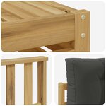 vidaXL Ensemble de canapés d'extérieur 9 pc Blanc et anthracite