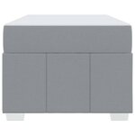 vidaXL Cadre de lit avec matelas Gris clair 100 x 200 cm tissu
