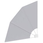 vidaXL Écran de confidentialité pour balcon Gris 115 x 115 cm tissu