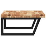 vidaXL Étagère de vasque murale acier et bois massif d'acacia