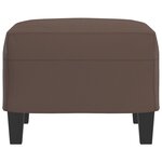 vidaXL Repose-pied Marron 60x50x41 cm Similicuir