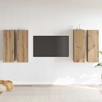 vidaXL Set de Meubles TV 4 Pièces chêne artisanal 30 5 x 30 x 90 cm
