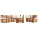 vidaXL Ensemble de canapés d'extérieur 7 pc Naturel
