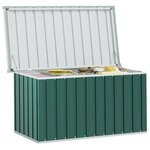 vidaXL Boîte de rangement de jardin Vert 129x67x65 cm