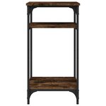 vidaXL Table d'appoint Chêne fumé 40x30x75 cm Bois d'ingénierie