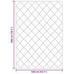 vidaXL Duvet d'hiver Noir 200 x 140 cm Microfibre