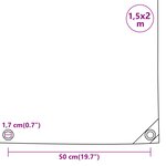 vidaXL Bâche bleu 1 5x2 m 650 g/m²