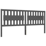 vidaXL Cadre de lit sans matelas gris 200x200 cm bois massif