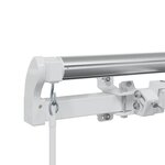 vidaXL Auvent Blanc 3 5 x 2 5 m Métal