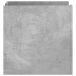vidaXL Table de chevet gris béton 45x50x50 cm bois d'ingénierie