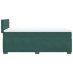vidaXL Sommier à lattes de lit et matelas Vert foncé 80x200 cm Velours