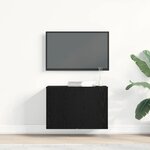 vidaXL Meuble TV Chêne noir 60x30x41 cm Bois d'ingénierie
