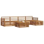 vidaXL Ensemble de canapés d'extérieur 6 pc Naturel