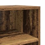 vidaXL Unité de divertissement rustique Bois ancien Panneau de particules