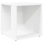 vidaXL Table d'appoint Blanc 33x33x34 5 cm Aggloméré