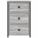 vidaXL Table de chevet sonoma gris 40x36x60 cm bois d'ingénierie