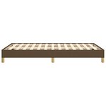 vidaXL Cadre de lit sans matelas marron foncé 120x190 cm tissu