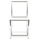 vidaXL Portant de bois chauffage blanc 50x25x50 cm