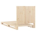 vidaXL Cadre de lit sans matelas avec tête de lit 100x200 cm