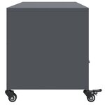 vidaXL Meuble TV anthracite 100 5x39x43 5 cm acier