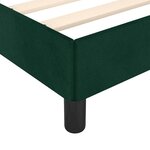 vidaXL Cadre de lit sans matelas vert foncé 80x200 cm velours