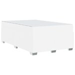 vidaXL Cadre de lit Blanc 120 x 190 cm Faux cuir
