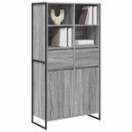 vidaXL Buffet 2 Pièces Gris Sonoma 81 x 36 x 150.5 cm Bois d'ingénierie
