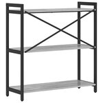 vidaXL Bibliothèque Sonoma gris 80 x 30 x 83 cm Bois d'ingénierie