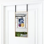 vidaXL Miroir de porte Doré 30x60 cm Verre et aluminium