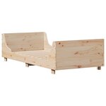vidaXL Cadre de lit sans matelas 75x190 cm bois de pin massif